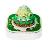 Calendrier horloge 2026 | Calendrier 3D 2026 avec arbre de Noël amovible | Planificateur de bureau décoratif éclairé - Pour enseignants, étudiants adultes, étagère de chambre, table de chevet