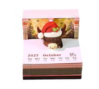 Calendrier Horloge 250 Feuilles, Vache De Noël, Sculpture En Pièce | Calendrier de Bureau Bovin Festif Pour Bureau Entreprise École Salon Espace Étude Salle De Classe