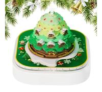 Calendrier horloge 3D 2026, calendrier arbre de Noël 2026 démarrable, planificateur de bureau décoratif éclairé pour enseignants, étudiants, adultes, étagère de chambre, table de chevet