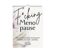 Calendrier humoristique de la ménopause 2026 - Calendrier mural sarcastique et irrévérencieux, pour traverser la ménopause avec humour. les femmes de plus de 40 (1 PC)