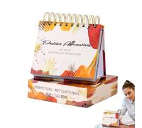 Calendrier inspirant 2024, calendrier de motivation avec citations inspirantes quotidiennes, calendrier perpétuel positif, décoration de bureau de motivation verticale pour la maison