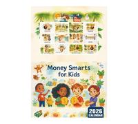 Calendrier Interactif d Apprentissage 2026 | Calendrier Planificateur Mensuel d Éducation Financière pour une Année de 12 Mois,Accessoire d Apprentissage STEM Éducatif pour Filles et