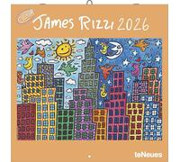 Calendrier James Rizzi 2026 Art (TN) + offert un agenda de poche