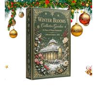 Calendrier Jardin Compte à Rebours 2026 24 Jours Jardin Cartoon Acrylique | Calendrier De Compte À Rebours 24 Fleurs Pour Bureau Rebord de Fenêtre Mur Noël Vacances Fête Bureaux
