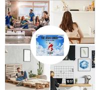 Calendrier Jésus Christ 2025 | Calendrier Catholique 2025 avec Dates Importantes,Agenda Inspirant Religieux Chrétien pour Noël Catholique,Format 28 x 22 cm pour Mur ou Bureau