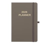 Calendrier journalier 2026, une page par jour, planificateur quotidien avec fentes horaires, janvier 2026 à décembre 2026, 5,5 x 21 cm, calendrier quotidien 2026 avec étiquettes colorées, couverture