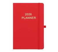Calendrier journalier 2026, une page par jour, planificateur quotidien avec fentes horaires, janvier 2026 à décembre 2026, 5,5 x 21 cm, calendrier quotidien 2026 avec étiquettes colorées, couverture