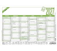 Calendrier journalier A5 Ange bleu 2027 : calendrier de bureau 21 x 15 cm | Calendrier de bureau 21 x 15 cm avec 6 mois par page, ange bleu, compteur journalier et hebdomadaire, aperçu des vacances