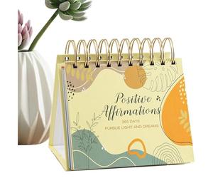 Calendrier journalier inspirant - 365 pages de motivation, citations et suggestions, design élégant, papier de qualité | Calendrier de table, pour la maison, le travail, l'étude et le développement
