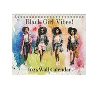 Calendrier journalier motivant pour femmes noires 2026, montage de table/mural, 21,6 x 7,6 cm, pour la planification quotidienne, renforcement du calendrier de bureau
