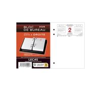 Calendrier Lecas Bloc Date A Droite 8,5X11,5 1Jour par Page 2025 Français