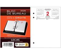 Calendrier Lecas Bloc Date A Droite 8,5x11,5 1 Jour Par Page 2026