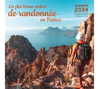 Calendrier Les plus beaux sentiers de randonnée en France 2024 - Collectif - Artemis Eds - broché - Calendrier