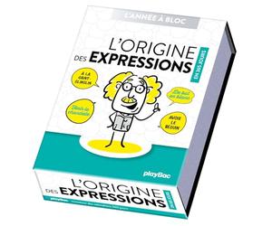 Calendrier L'origine des expressions en 365 jours - Année à bloc