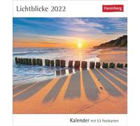 Calendrier lumineux 2022 : calendrier avec 53 cartes postales