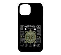 Calendrier Lunaire 13 Lune Tortue Nature Design Coquillage Coque pour iPhone 15