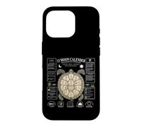 Calendrier Lunaire 13 Lune Tortue Nature Design Coquillage Coque pour iPhone 16 Pro
