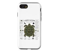 Calendrier Lunaire 13 Lune Tortue Nature Design Coquillage Coque pour iPhone SE (2020) / 7/8