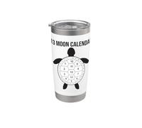 Calendrier lunaire 13 Lune Tortue Nature Design Coquillage Gobelet isotherme en acier inoxydable double paroi