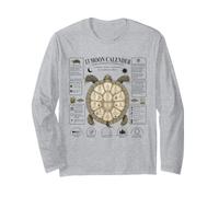 Calendrier Lunaire 13 Lune Tortue Nature Design Coquillage Manche Longue