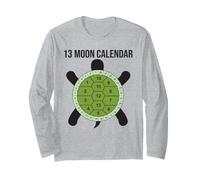 Calendrier Lunaire 13 Lune Tortue Nature Design Coquillage Manche Longue