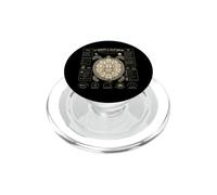 Calendrier Lunaire 13 Lune Tortue Nature Design Coquillage PopSockets PopGrip pour MagSafe