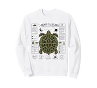 Calendrier Lunaire 13 Lune Tortue Nature Design Coquillage Sweatshirt