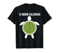 Calendrier Lunaire 13 Lune Tortue Nature Design Coquillage T-Shirt