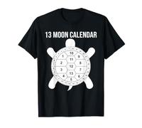 Calendrier Lunaire 13 Lune Tortue Nature Design Coquillage T-Shirt