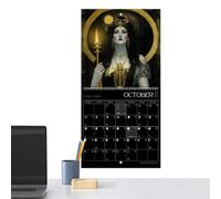 Calendrier Lunaire 2024,2024 Calendrier Mural | Déesse Astrologie Pleine