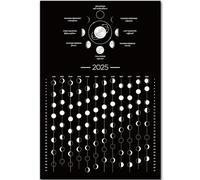 Calendrier lunaire 2026,2026 - Affiche murale - Calendrier des phases de la lune - Décoration murale et art - 30,5 x 45,1 cm - Sans cadre