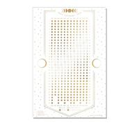 Calendrier lunaire 2026 - Poster mural blanc de 30,5 x 45,7 cm avec phases lunaires et éclipses - Tableau céleste vertical | Décoration astronomique | Pour des espaces légers, esthétiques ou