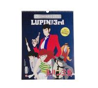 Calendrier Lupin III 2026 - Calendrier mural officiel avec illustrations originales Anime, 12 mois, idées cadeaux Fan Manga