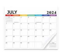 Calendrier magnétique 2024 à 2025 12x10in Calendrier du réfrigérateur Organisateur de 18 mois de juillet 2024 à décembre 2025 pour les délais la cuisine Planifier les notes vacances