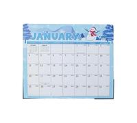 Calendrier magnétique 2026-2027 pour réfrigérateur, planification et organisation | Calendrier mensuel avec aimants - Pour salon, bureau, école, salle de classe, salle d'étude, organisation facile