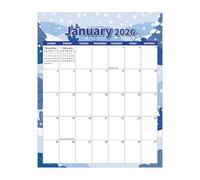 Calendrier magnétique-2026, Conseil de planification de 12 mois, planificateur mural essuyé pour la famille et le travail | Planificateur d'arrêt à rebours pour l'école, la cuisine, le salon, le burea
