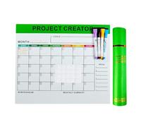 Calendrier Magnétique Effaçable À Sec Pour Frigo,Organisation Effaçable à Sec - Tableau Planificateur Mémo - Pour Routine Familiale Organisation Cuisine Planification Quotidienne Scolaire