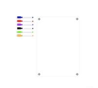 Calendrier magnétique effaçable à sec pour réfrigérateur - Tableau blanc en acrylique transparent avec aimants puissants - Planificateur familial mensuel 29,69 x 42 cm (A3)