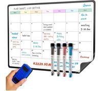 Calendrier magnétique frigo - A3 - Tableau blanc effaçable - 29,7x42 cm - Film PET haute résistance