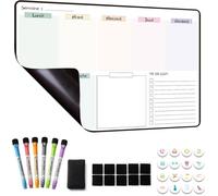 Calendrier Magnetique Organisateur Tableau Frigo, Planning Semaine Magnetique, Planificateur De Menus/Repas, Planificateur He[J4]