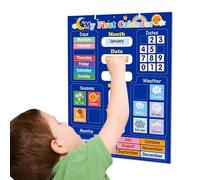 Calendrier magnétique pour apprentissage magnétique, calendrier magnétique pour apprendre les aimants tous les jours, afficher le jour, le mois et la météo