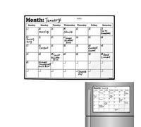 Calendrier Magnétique pour Frigo,Planificateur Mensuel Effaçable À Sec Tableau Blanc - Calendrier Magnétique Mensuel 43 x 30 cm,Planning Familier Cuisine Réunion Courses Tâches Ménagères