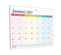 Calendrier Magnétique Pour Réfrigérateur Calendrier 18 Mois De Janvier 2027 | Planificateur D'Emploi Du Temps Magnétique Pour Réfrigérateur Pour Tableau Blanc Commerce École Salon Sall