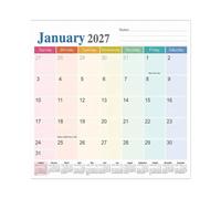 Calendrier Magnétique pour Réfrigérateur Calendrier 18 Mois De Janvier 2027 | Planificateur D'Emploi Du Temps Magnétique Pour Réfrigérateur Pour Tableau Blanc Commerce École Salon Sall