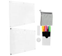 Calendrier Magnétique Transparent Tableau Blanc, pour Réfrigérateur | Acrylique et Aimants, Design Simple et Élégant, Cuisine et Planification des Repas