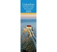 Calendrier Marque Page 2026 Charente Maritime Format 5.5x17cm (AJZMP010)+ offert un agenda de poche 2026