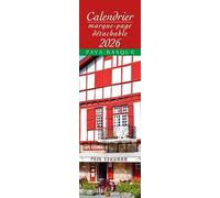 Calendrier Marque Page 2026 Pays Basque Format 5.5x17cm (AJZMP0013)+ offert un agenda de poche 2026