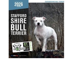 Calendrier Martin Sellier Staffordshire Bull Terrier Blanc TU