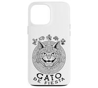 Calendrier Maya Amusant Cinco De Mayo pour Amoureux des Chats Gato De Fiesta Coque pour iPhone 13 Pro Max