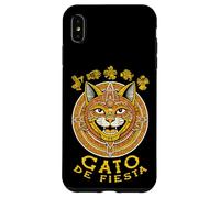 Calendrier Maya Amusant Cinco De Mayo pour Amoureux des Chats Gato De Fiesta Coque pour iPhone XS Max